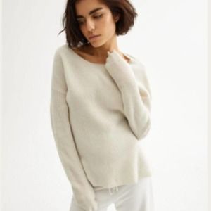 Nili Lotan Cashmere Ivory  Hadis Sweater Size XS